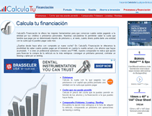 Tablet Screenshot of calculatufinanciacion.com